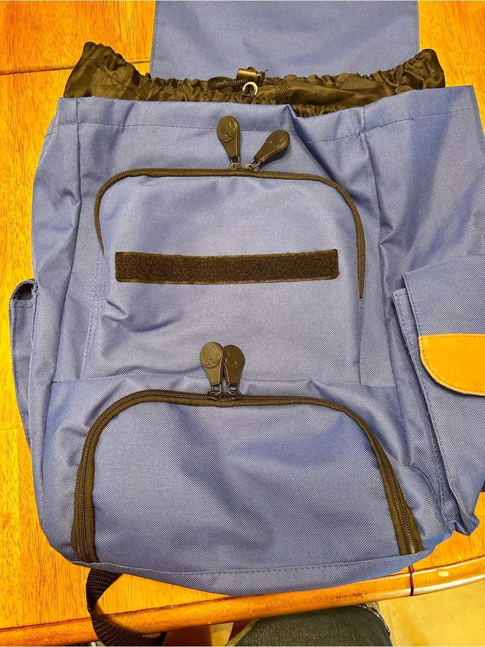 Disney Royal Blue Backpack with Brown Trim
